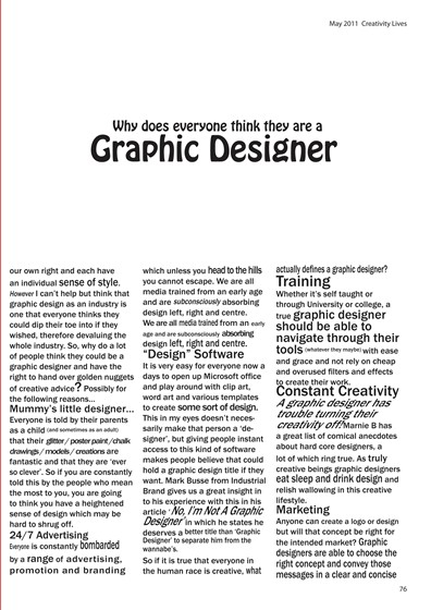 Typography Designs: Magazine Layout